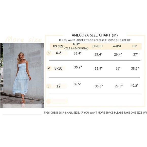 Women’s Blue Summer Boho Spaghetti Strap Casual Long Flowy Dress. - Picture 8 of 8